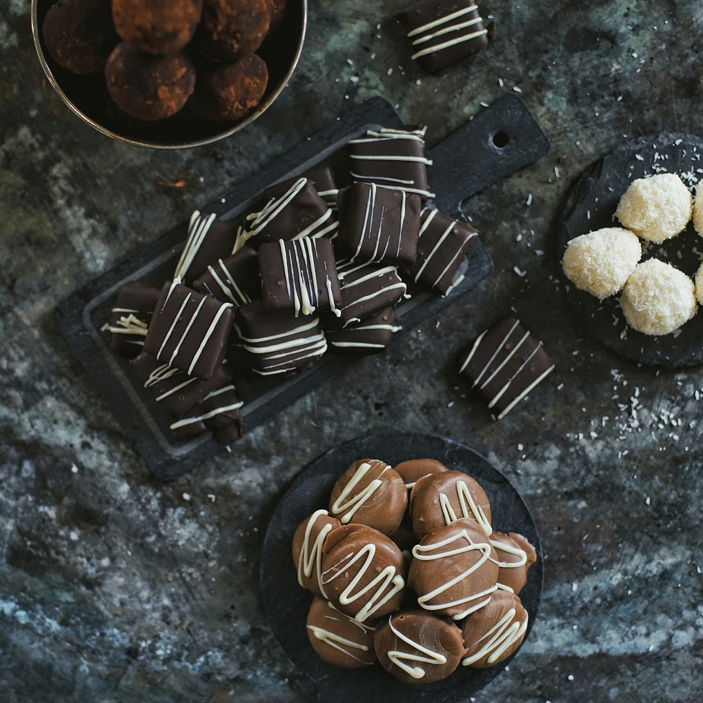 Halloween chocolate making